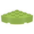 Lego Used - Brick Round Corner 4 x 4 Full Brick~ [Lime]