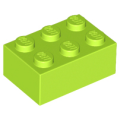 Lego NEW - Brick 2 x 3~ [Lime]