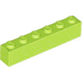 Lego NEW - Brick 1 x 6~ [Lime]
