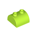 Lego NEW - Slope Curved 2 x 2 Double with 2 Hollow Studs~ [Lime]