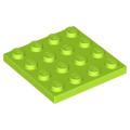 Lego Used - Plate 4 x 4~ [Lime]