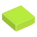 Lego NEW - Tile 1 x 1 with Groove~ [Lime]