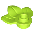 Lego NEW - Plant Plate Round 1 x 1 with 3 Leaves~ [Lime]