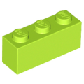 Lego NEW - Brick 1 x 3~ [Lime]