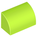 Lego NEW - Slope Curved 1 x 2~ [Lime]