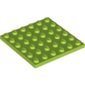 Lego Used - Plate 6 x 6~ [Lime]