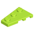 Lego NEW - Wedge Plate 3 x 2 Left~ [Lime]