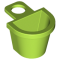 Lego Used - Minifigure Container D-Basket~ [Lime]