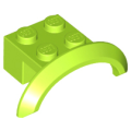 Lego NEW - Vehicle Mudguard 4 x 2 1/2 x 1 with Arch Round~ [Lime]