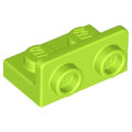 Lego NEW - Bracket 1 x 2 - 1 x 2 Inverted~ [Lime]