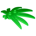 Lego NEW - Plant Leaves 6 x 5 Swordleaf with Open O Clip Thick~ [Bright Green]