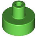 Lego NEW - Tile Round 1 x 1 with Bar and Pin Holder~ [Bright Green]
