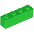 Lego NEW - Brick 1 x 4~ [Bright Green]
