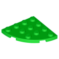 Lego NEW - Plate Round Corner 4 x 4~ [Bright Green]