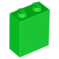 Lego NEW - Brick 1 x 2 x 2 with Inside Stud Holder~ [Bright Green]