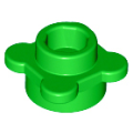Lego Used - Plate Round 1 x 1 with Flower Edge (4 Knobs / Petals)~ [Bright Green]