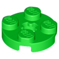 Lego NEW - Plate Round 2 x 2 with Axle Hole~ [Bright Green]