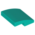Lego NEW - Slope Curved 2 x 2 x 2/3~ [Dark Turquoise]