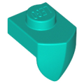 Lego NEW - Plate Modified 1 x 1 with Tooth Vertical~ [Dark Turquoise]