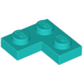 Lego NEW - Plate 2 x 2 Corner~ [Dark Turquoise]