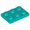 Lego NEW - Plate 2 x 3~ [Dark Turquoise]