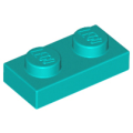 Lego NEW - Plate 1 x 2~ [Dark Turquoise]