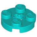 Lego NEW - Plate Round 2 x 2 with Axle Hole~ [Dark Turquoise]