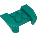 Lego NEW - Vehicle Mudguard 2 x 4 with Headlights Overhang~ [Dark Turquoise]