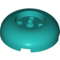 Lego NEW - Brick Round 4 x 4 Dome Top with 2 x 2 Recessed Center~ [Dark Turquoise]