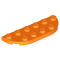 Lego NEW - Plate Round Corner 2 x 6 Double~ [Orange]