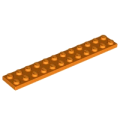 Lego NEW - Plate 2 x 12~ [Orange]