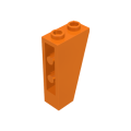 Lego Used - Slope Inverted 75 2 x 1 x 3~ [Orange]