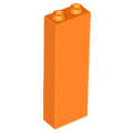 Lego NEW - Brick 1 x 2 x 5 - Blocked Open Studs or Hollow Studs~ [Orange]