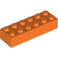 Lego NEW - Brick 2 x 6~ [Orange]
