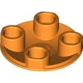 Lego NEW - Plate Round 2 x 2 with Rounded Bottom (Boat Stud)~ [Orange]