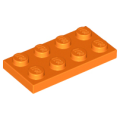 Lego NEW - Plate 2 x 4~ [Orange]