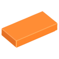 Lego NEW - Tile 1 x 2~ [Orange]