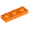 Lego NEW - Plate 1 x 3~ [Orange]