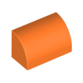 Lego NEW - Slope Curved 1 x 2~ [Orange]
