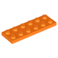 Lego NEW - Plate 2 x 6~ [Orange]
