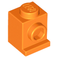 Lego NEW - Brick Modified 1 x 1 with Headlight~ [Orange]