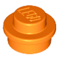 Lego NEW - Plate Round 1 x 1~ [Orange]