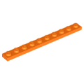 Lego NEW - Plate 1 x 10~ [Orange]