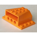 Lego Used - Vehicle Engine Block 4 x 6 x 2 with Wedge Cutouts and Technic Holes~ [Orange]