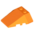 Lego NEW - Wedge 4 x 4 Triple with Stud Notches~ [Orange]