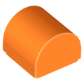 Lego NEW - Slope Curved 1 x 1 x 2/3 Double~ [Orange]
