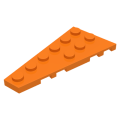 Lego NEW - Wedge Plate 6 x 3 Left~ [Orange]