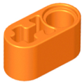 Lego Used - Technic Liftarm Thick 1 x 2 - Axle Hole~ [Orange]