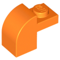 Lego NEW - Slope Curved 2 x 1 x 1 1/3 with Recessed Stud~ [Orange]