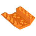 Lego NEW - Slope Inverted 45 4 x 4 Double with 2 Holes~ [Orange]